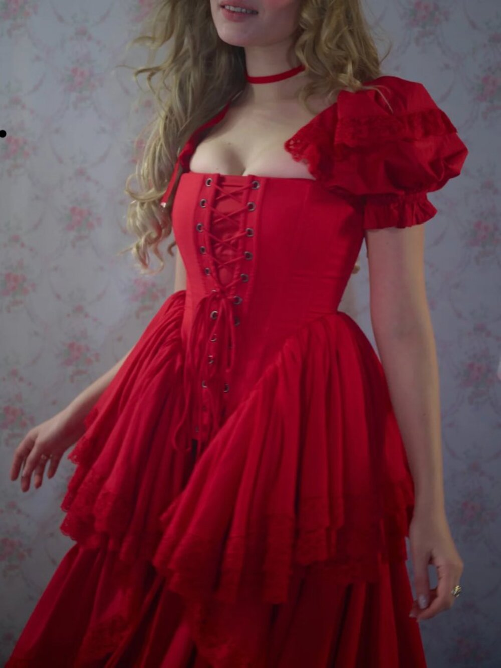 BEST Selkie The Rouge Victorian Corset Red